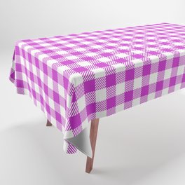 Steel Pink - gingham Tablecloth