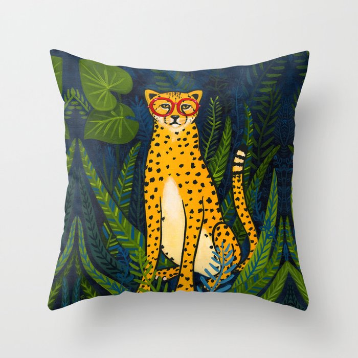 Jungle Cheetah Throw Pillow