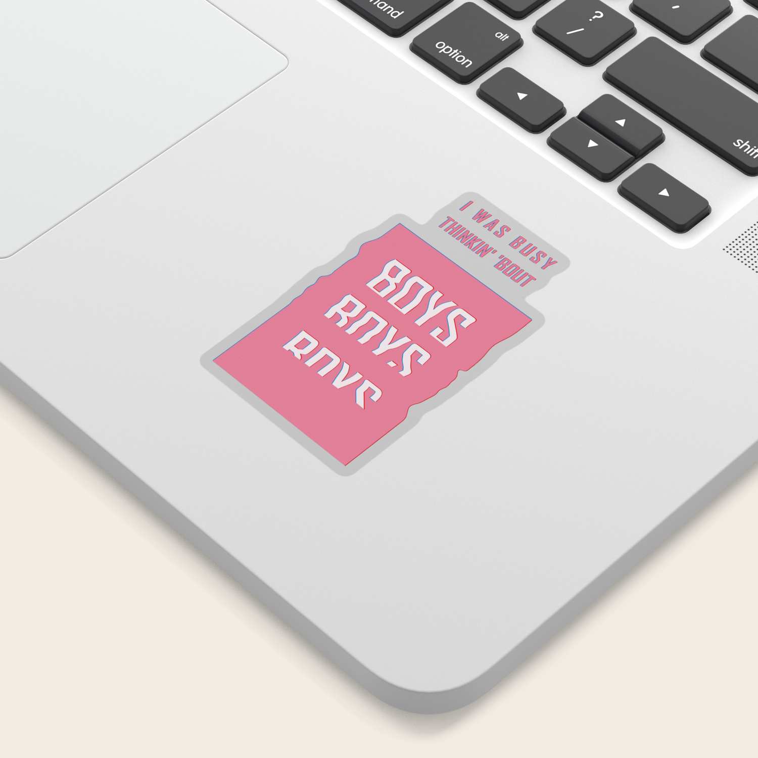 I Was Busy Thinking About Boys Song Lyrics Sticker By Kamal
