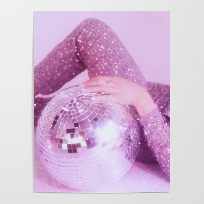 Purple Disco Vibe Poster