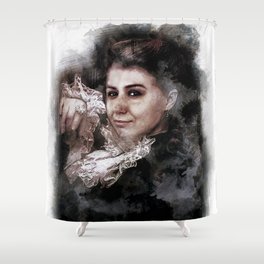 wife portrait Shower Curtain