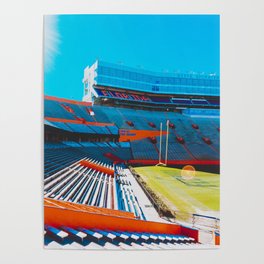 Gator Stadium ft a Glare, UF Poster