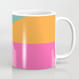 Minimalistic Wave Colorful Retro Art Pattern Design Coffee Mug