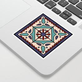 Festive Boho Talavera Tile Sticker