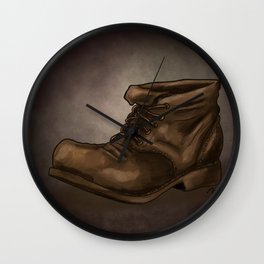 Zapato viejo Wall Clock