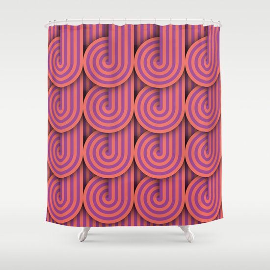 Retro Shower Curtain