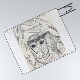 Proboscis Monkey Pal Picnic Blanket