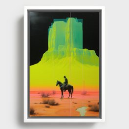 Neon West  Framed Canvas