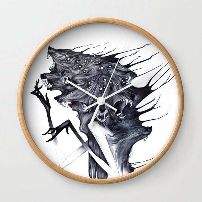 A Forest's Darkness Wall Clock