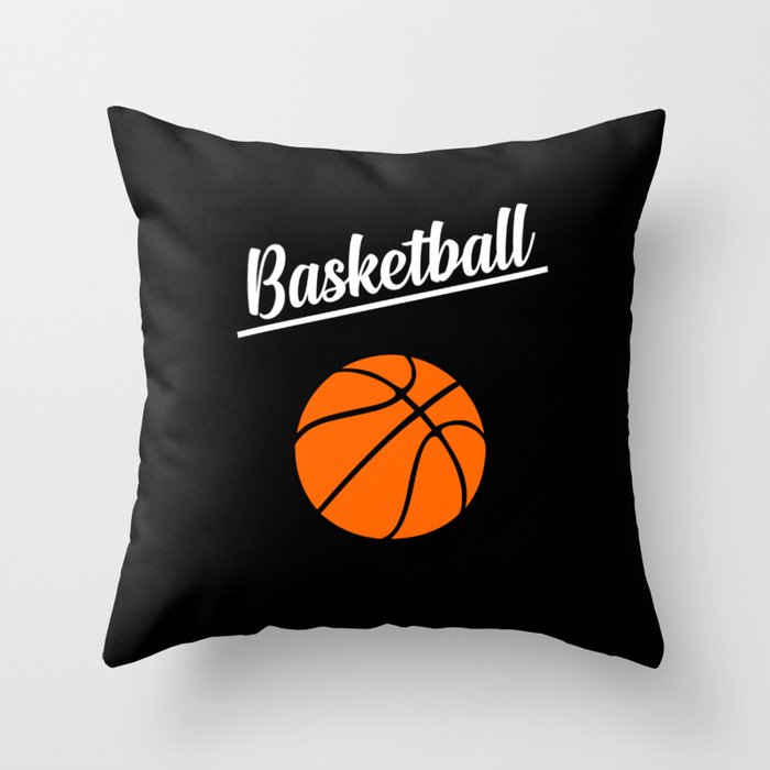 basketball sports design Throw Pillow