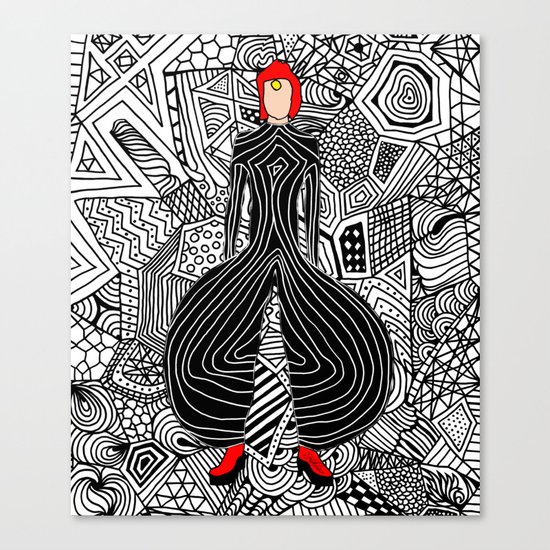 Bowie Fashion 6 Canvas Print