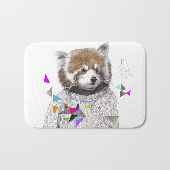 RED PANDA by Jamie Mitchell and Kris Tate Bath Mat