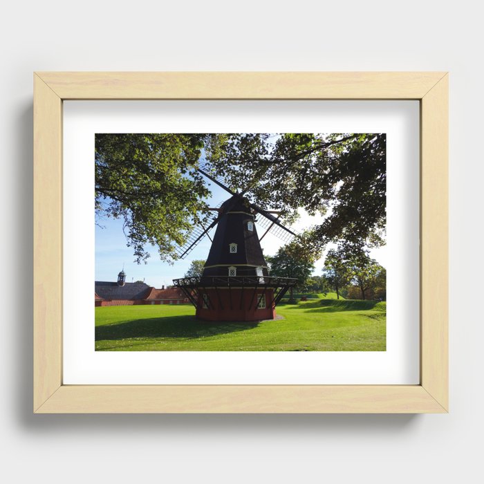 Windmill at Churchill Park Recessed Framed Print