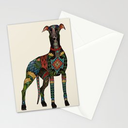 greyhound ivory Stationery Card
