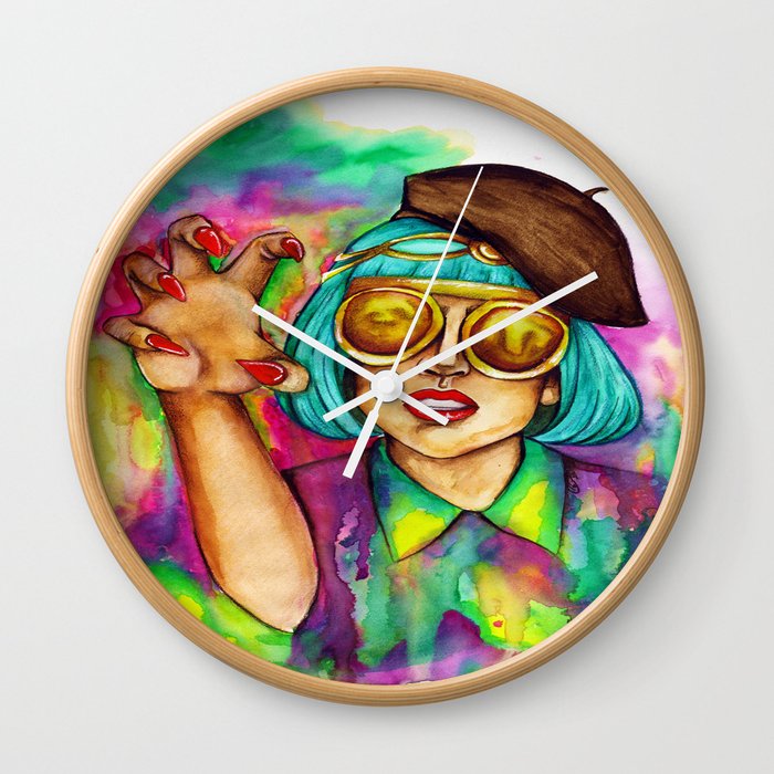 Paws up Wall Clock