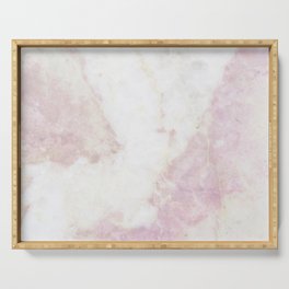 Pink White Marble Serving Tray