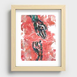 Akai Ito - Red String of Fate Recessed Framed Print