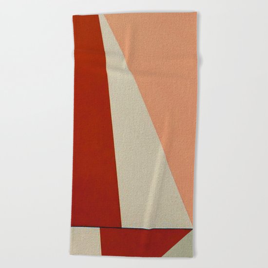 Back to Sail 3 Beach Towel