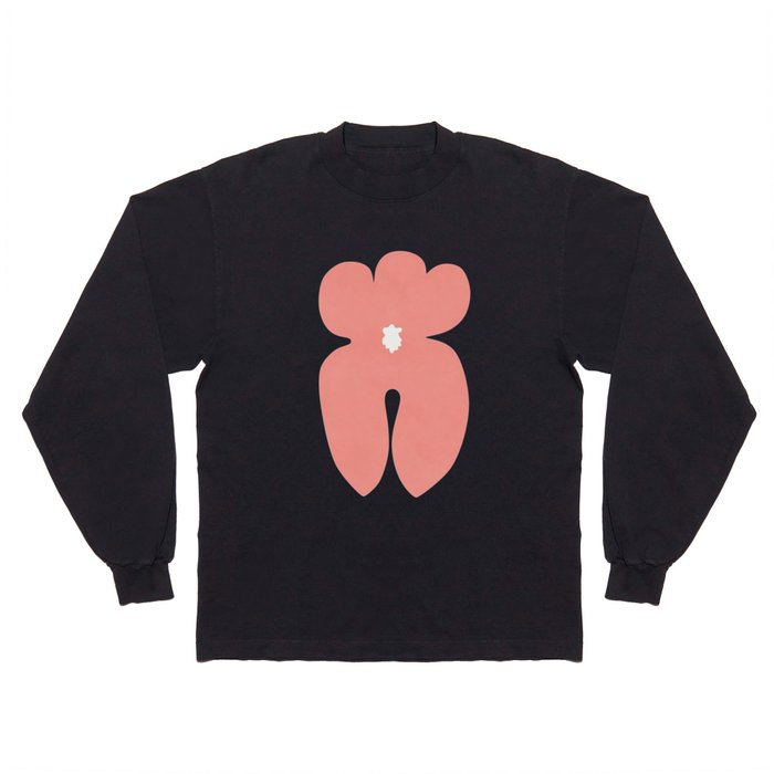 Pink Orchid on Purple Long Sleeve T Shirt