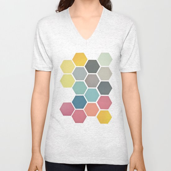 Honeycomb II Unisex V-Neck
