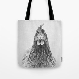 Chicken - Black & White Tote Bag