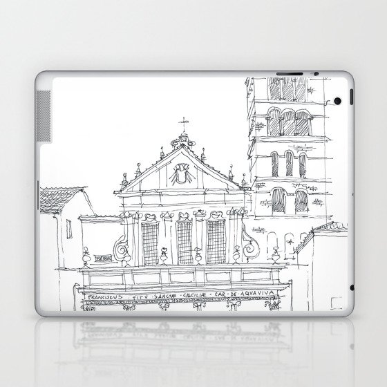Basilica di Santa Cecilia in Trastevere Laptop & iPad Skin