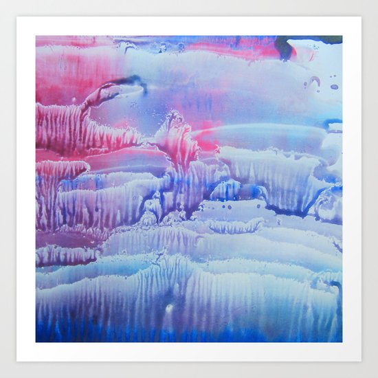 blue underwater world 3 Art Print