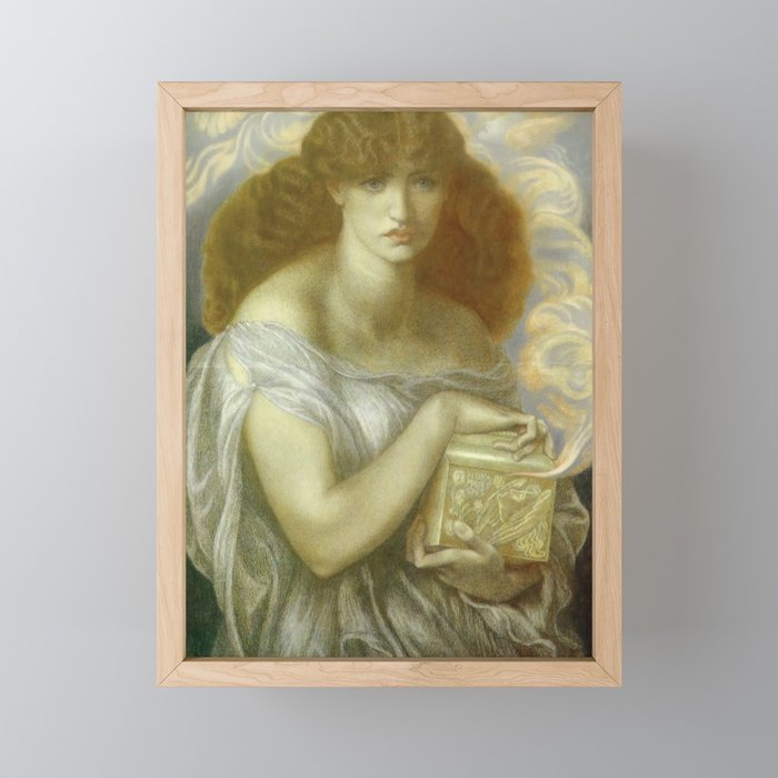  Pandora - Dante Gabriel Rossetti Framed Mini Art Print