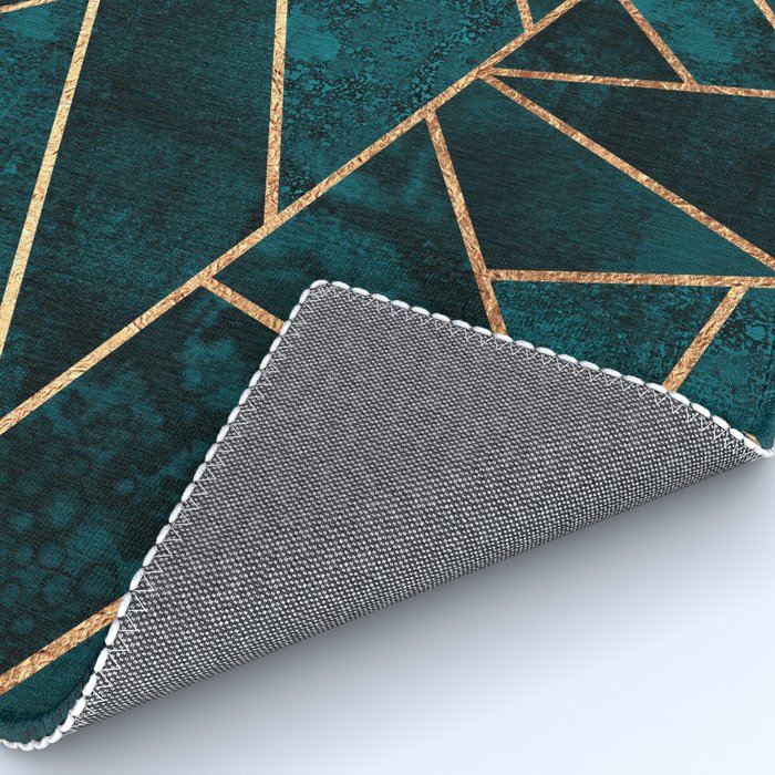 Deep Teal Stone Rug by elisabethfredriksson | Society6