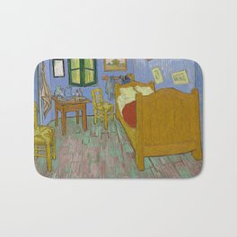 The Bedroom, Vincent van Gogh  Bath Mat | Artist, Famousart, Impresionism, Vangogh, Thebedroom, Clasic, Artistic, Painting, Oil, Bedroom 