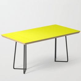 Bright Fluorescent Yellow Neon Coffee Table