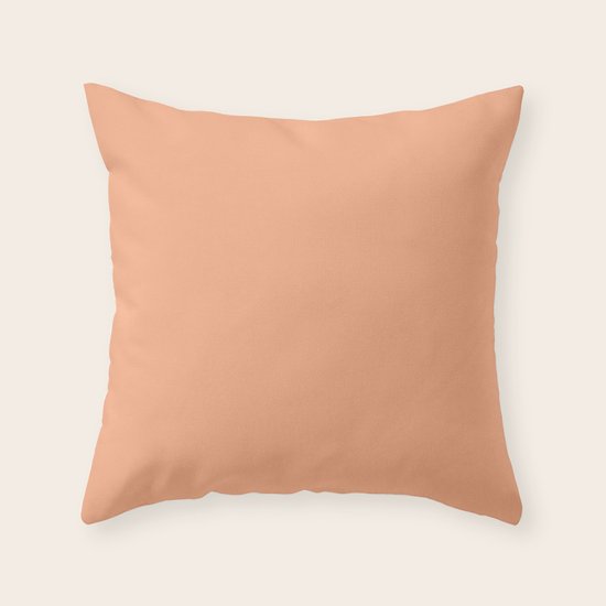 Colors Of Autumn Light Apricot Orange Solid Color Throw Pillow By Simplysolids Society6