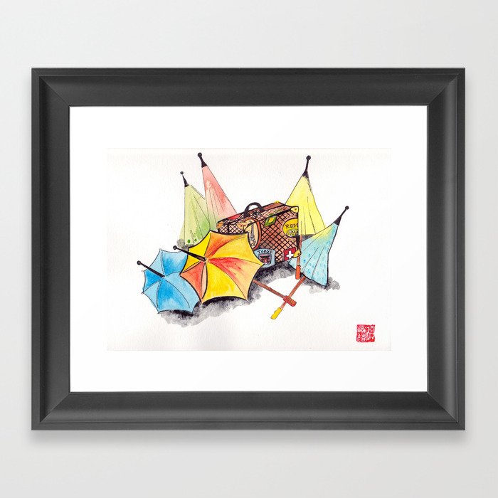 Case and point Framed Art Print