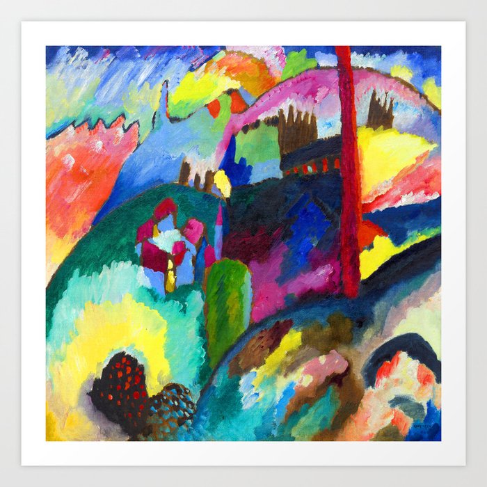 Wassily Kandinsky Abstract Landscape Art Print By Jjbzz Society6
