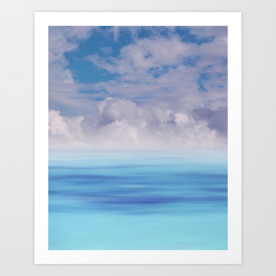 The Sea is Calm Art Print