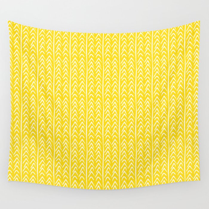 Hello Yellow Wall Tapestry