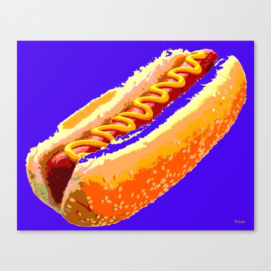 Hot Dog Canvas Print
