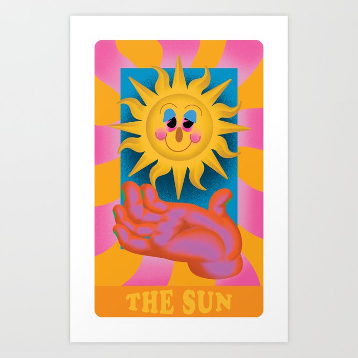 The Sun Tarot Card Art Print
