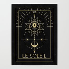 Le Soleil or The Sun Tarot Poster