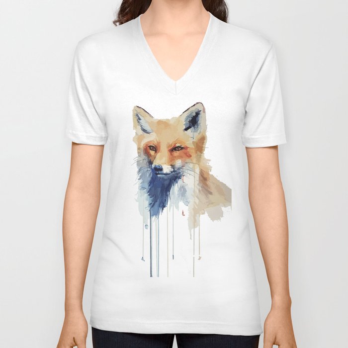 The Fox  V Neck T Shirt