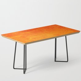 Orange Sunset Textured Acrylic Painting Coffee Table