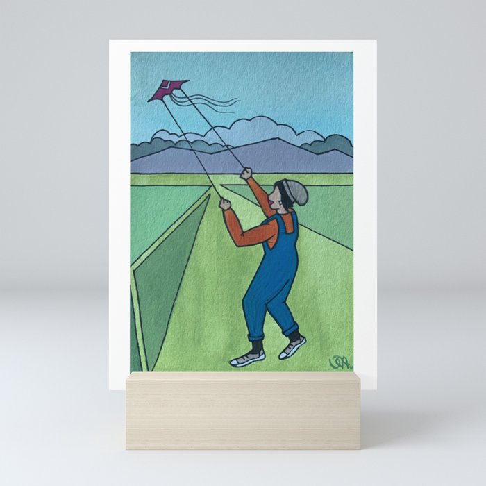 Kite Flying Mini Art Print