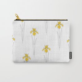 Mustard Iris Carry-All Pouch