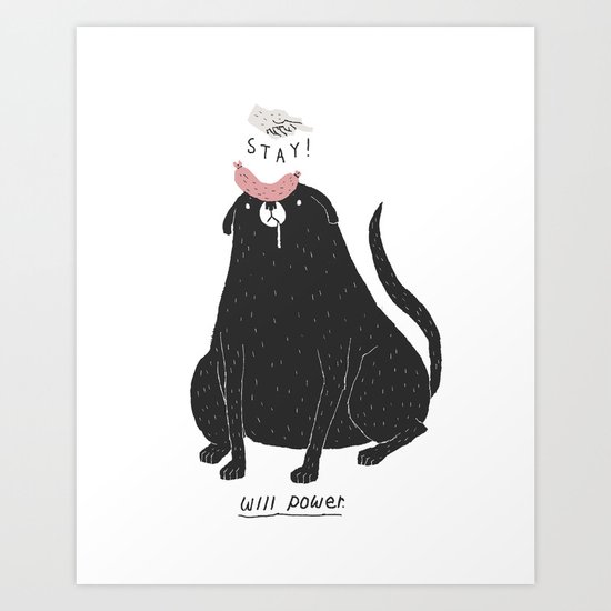will power Art Print
