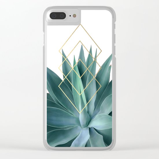 Agave geometrics Clear iPhone Case