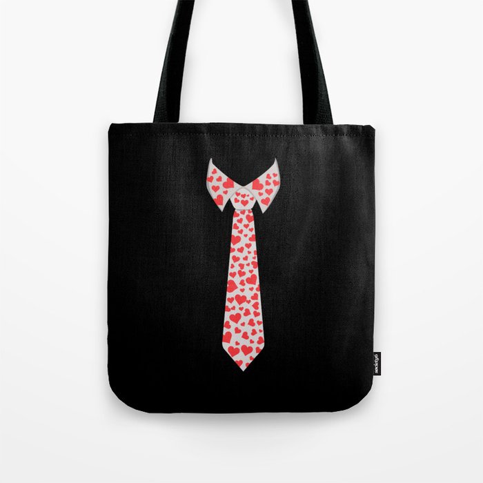 Valentines Tie Costume Hearts Day Valentines Day Tote Bag
