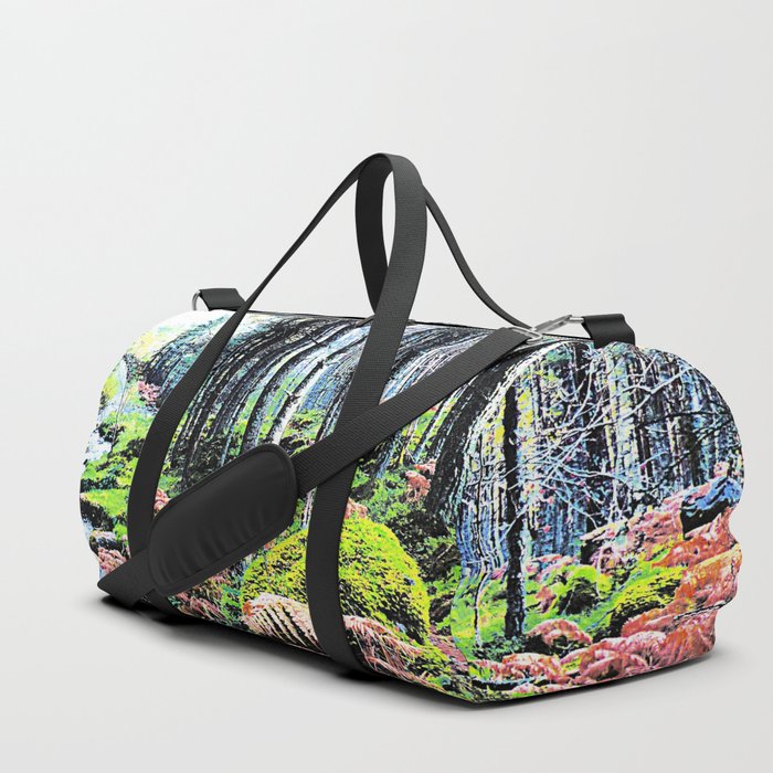 Nature Path Through the Forest in Expressive and I Art  Duffle Bag