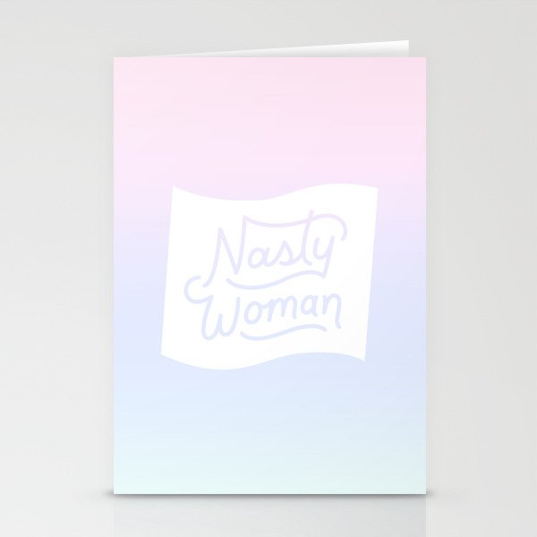 Nasty Woman Rainbow Flag Stationery Cards