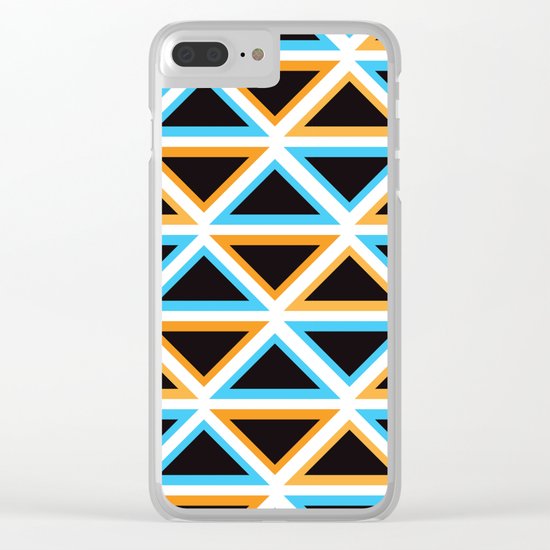 Colorful Triangle (Ranging Tribuj) Clear iPhone Case