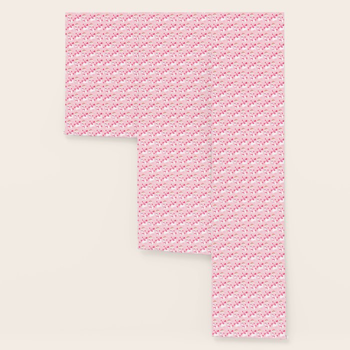 Super Cute Kawaii Pink Unicorns And Rainbows Vintage Pattern Wallpaper By Machmigo Society6